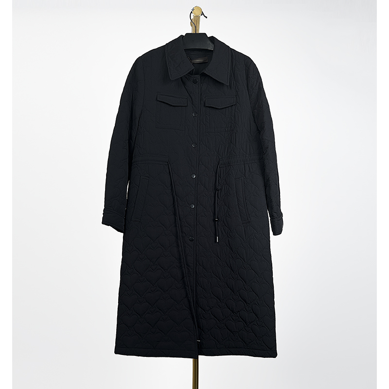  台湾品牌高端大衣秋冬新款妈妈长款棉服 绮9915H