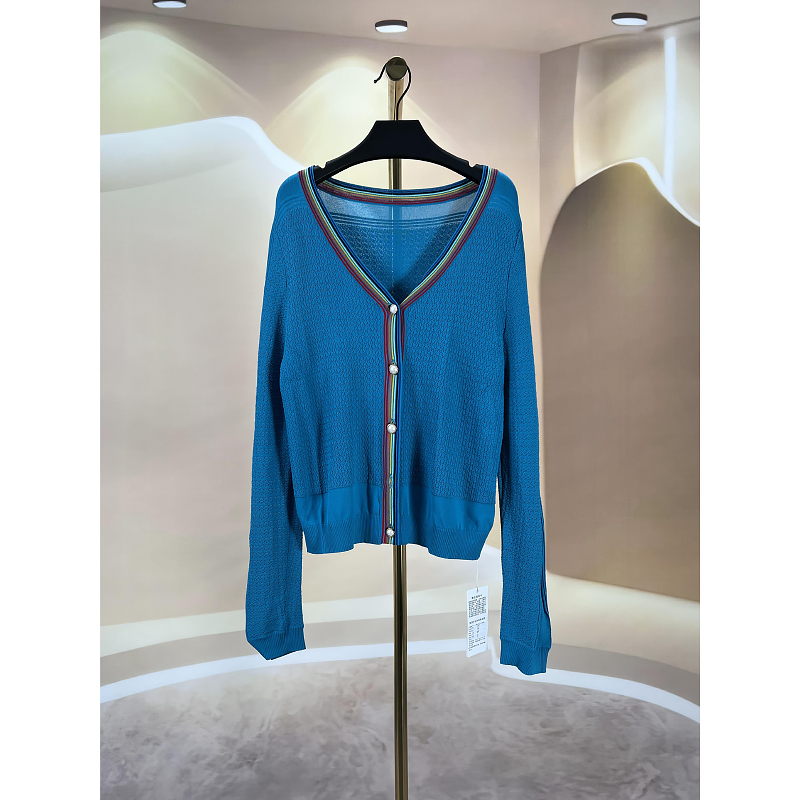 春夏新款时尚潮流气质外套 乐2096E 蓝色