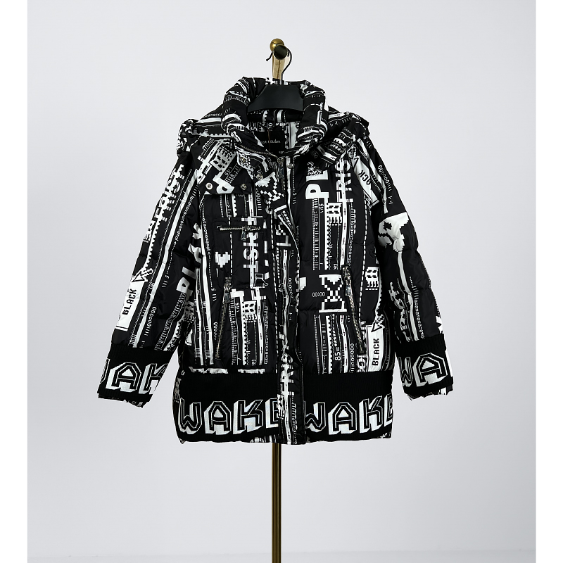  秋冬女新款保暖加厚白鹅绒羽绒服 FC23Y16DY8565