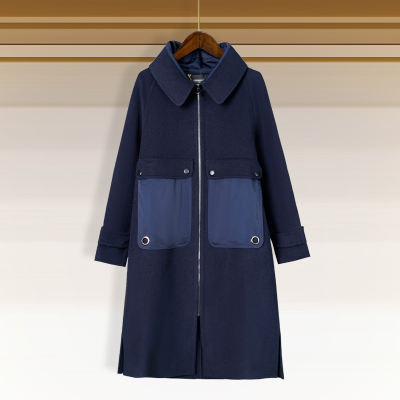  秋冬新款时尚休闲长外套 伊6801G