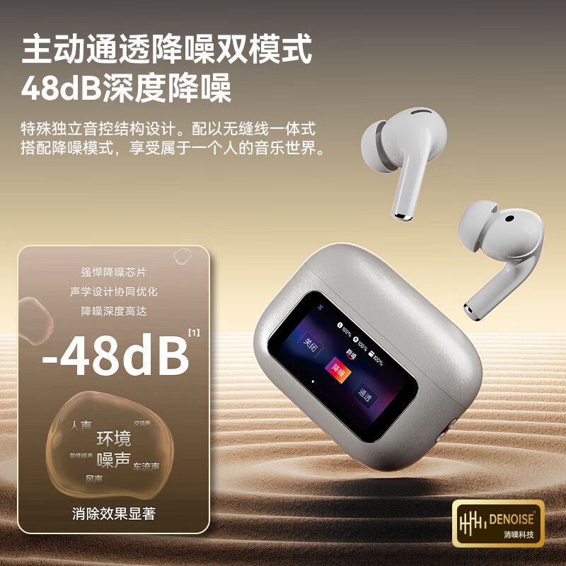 准新品 其他 蓝牙无线主动降噪耳机高音质智能触控适用苹果安卓