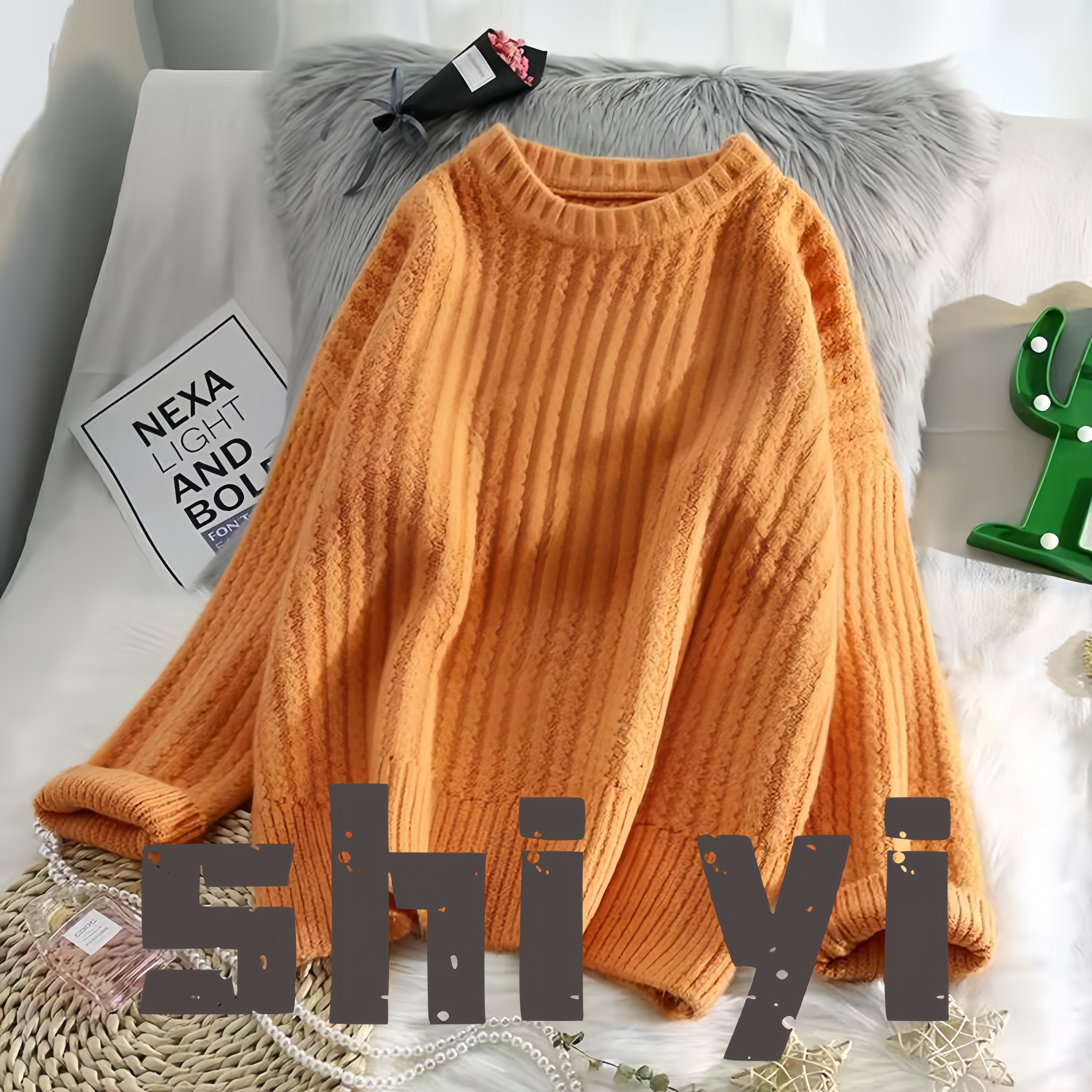 【401-500】时尚百搭慵懒风针织韩版毛衣