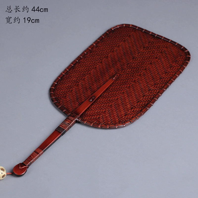 竹编艺术芭蕉扇装饰摆件