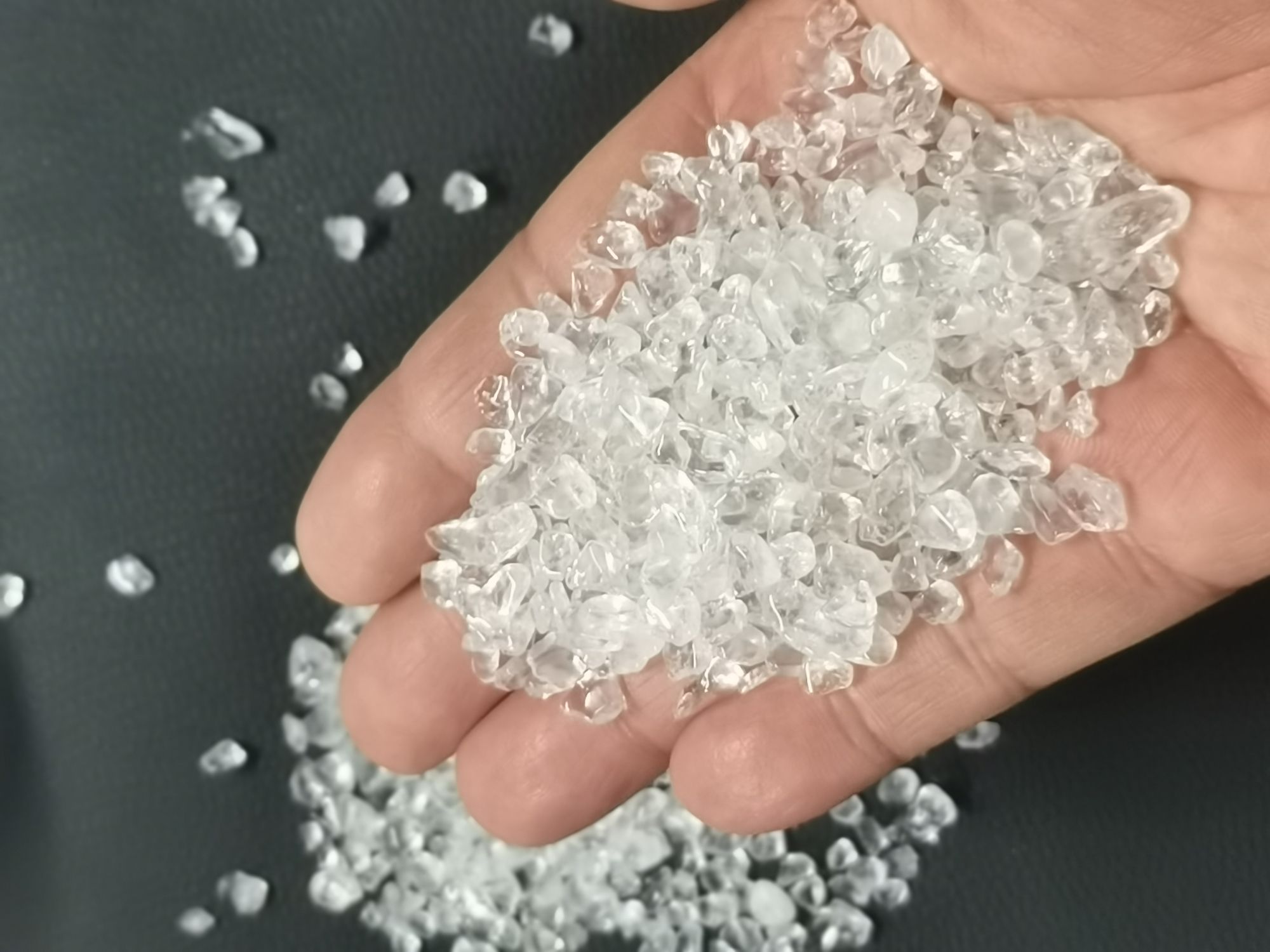 天然水晶消磁碎石（5-7）200克