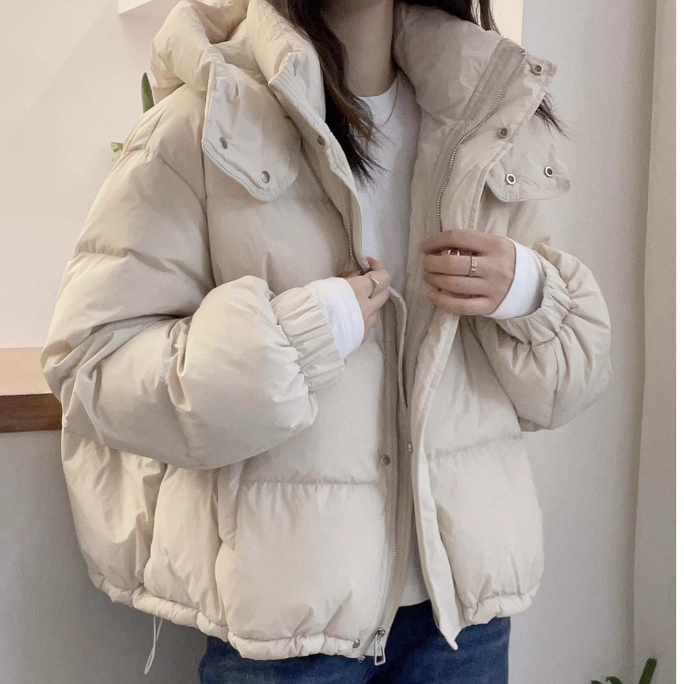 棉服女新款短款2025小个子韩版时尚宽松棉衣加厚保暖大码冬季外套