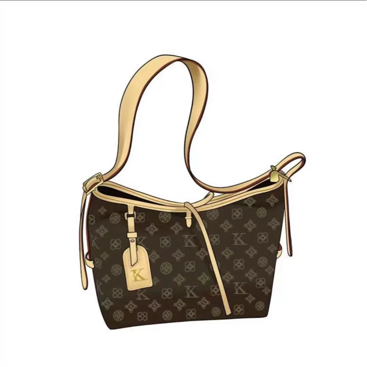 carry经典时尚单肩斜跨包