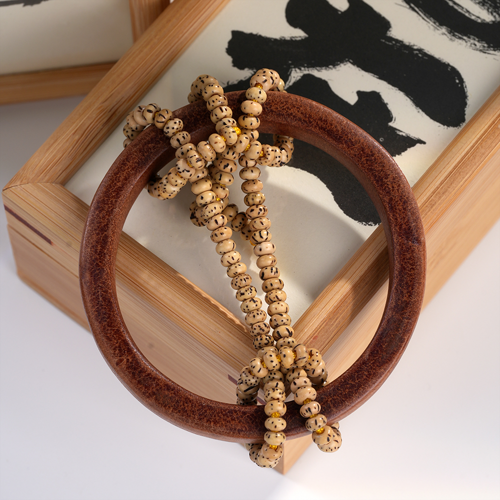 ZHANGMEN/掌门一生之环日本进口栎木牛皮高桥吾郎手环皮环星月
