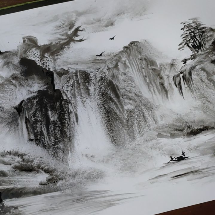 【闪购商品】洪****杰山水画