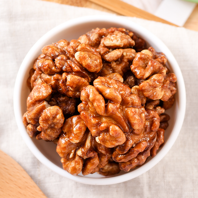 琥珀核桃仁营养新货净重饱满熟核桃仁办公室酥脆坚果干果美味零食