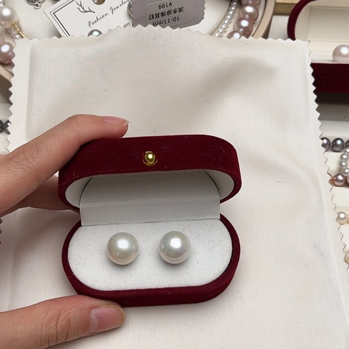 【闪购商品】淡水珍珠耳饰银S925镶嵌