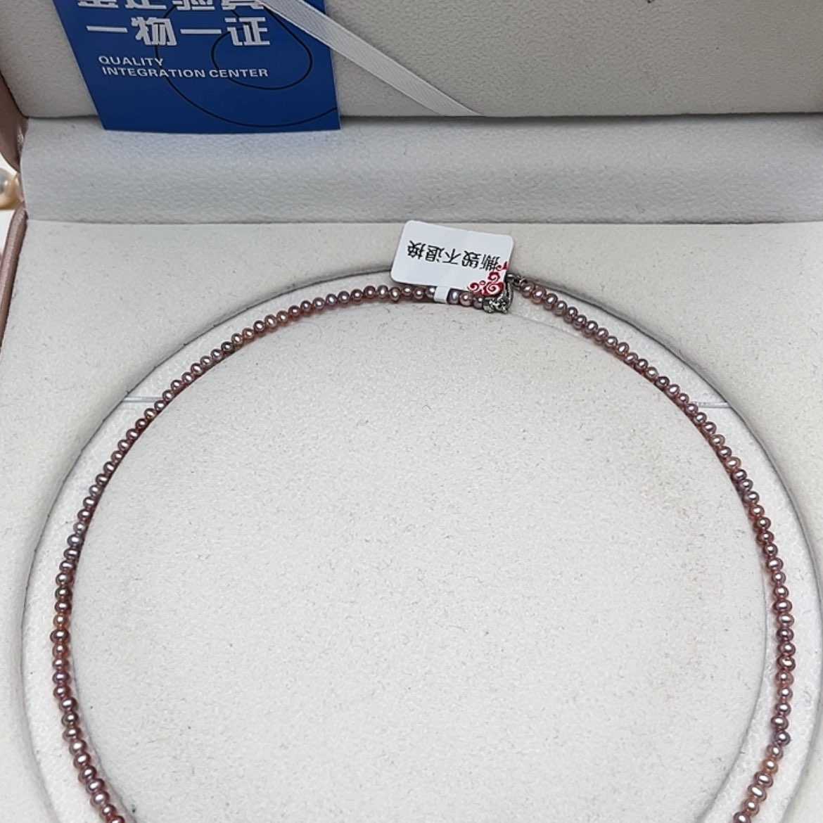 【闪购商品】淡水珍珠颈饰银S925镶嵌2.8-3.2mm