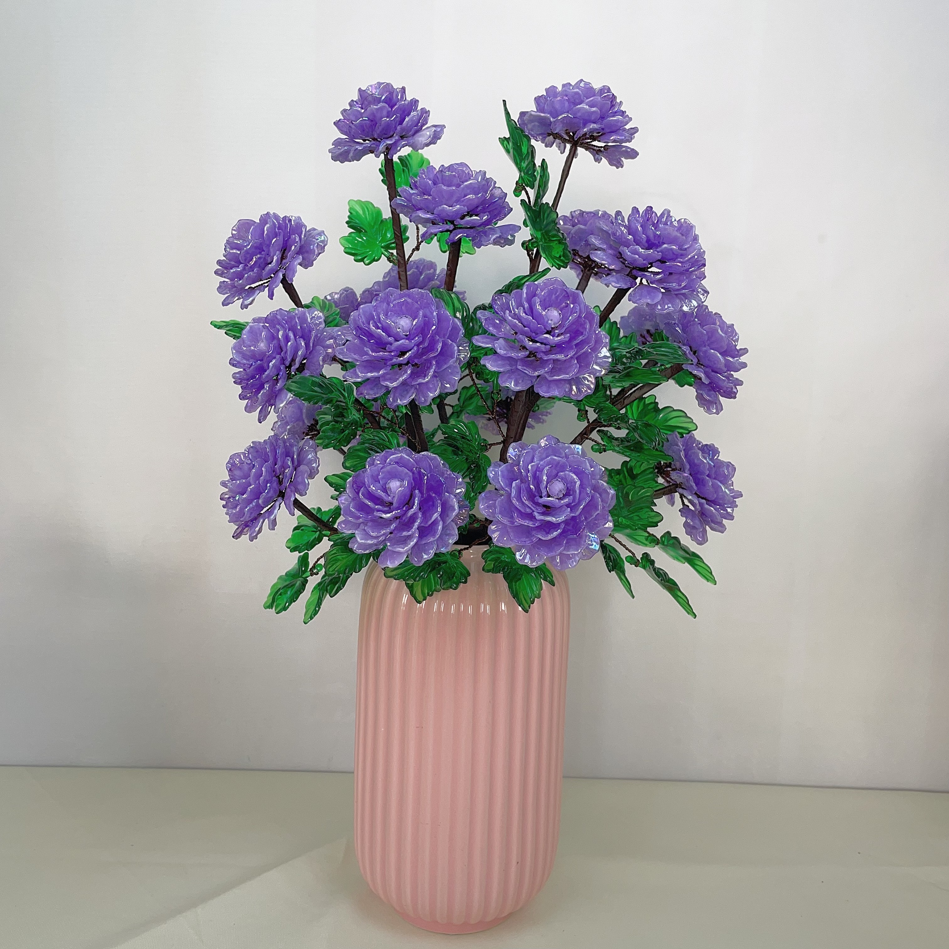 《清仓12枝27朵花》升级款香玉牡丹diy材料包