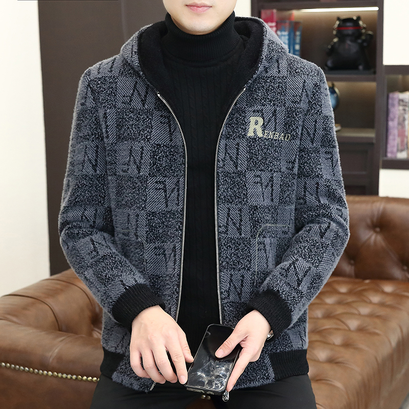 男士外套秋冬季韩版潮流休闲毛呢夹克男帅气短款加厚呢子大衣