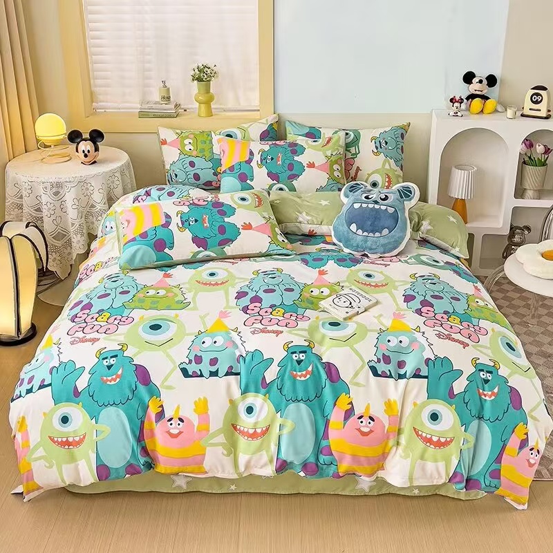 【歪歪精选】200*230cm四季柔软加厚斜纹春秋被被！大眼怪和毛豆