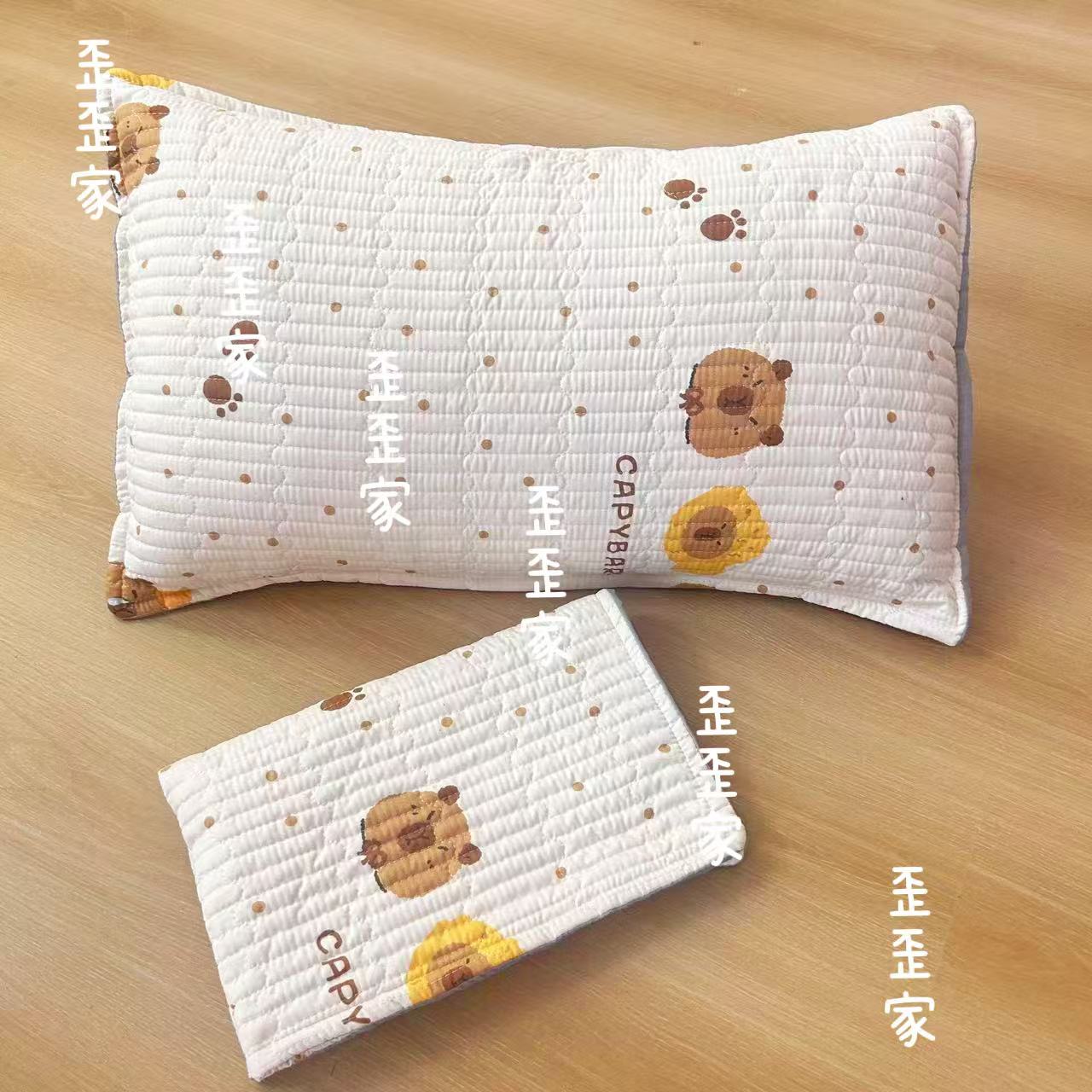 【歪歪精选】52*78cm四季水洗棉可爱枕套！波点卡皮
