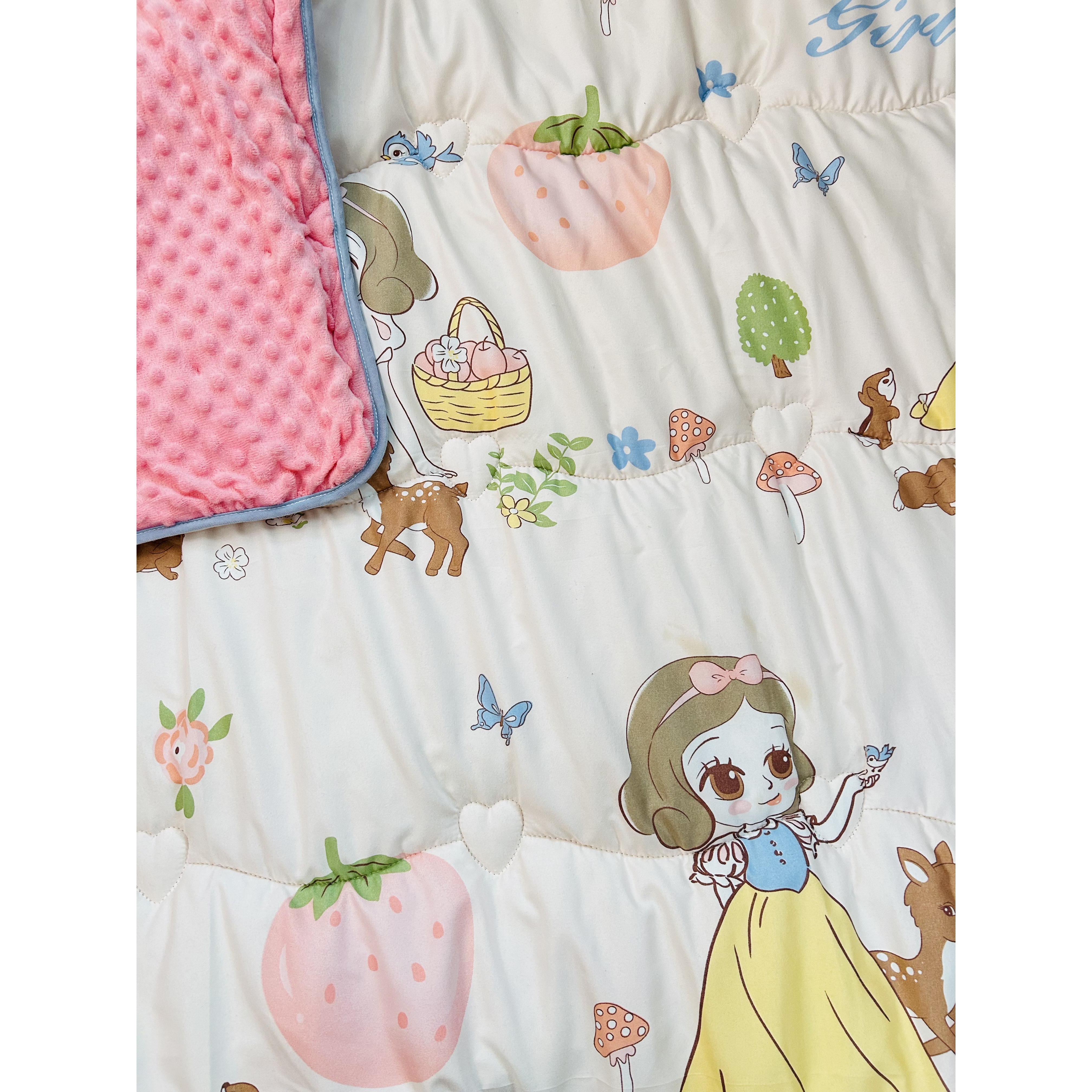 【歪歪精选】柔软亲肤保暖儿童豆豆被110*150白雪公主