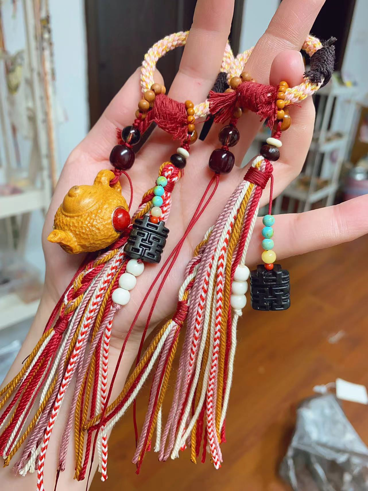 原创设计小饰品配件流苏可爱萌宠