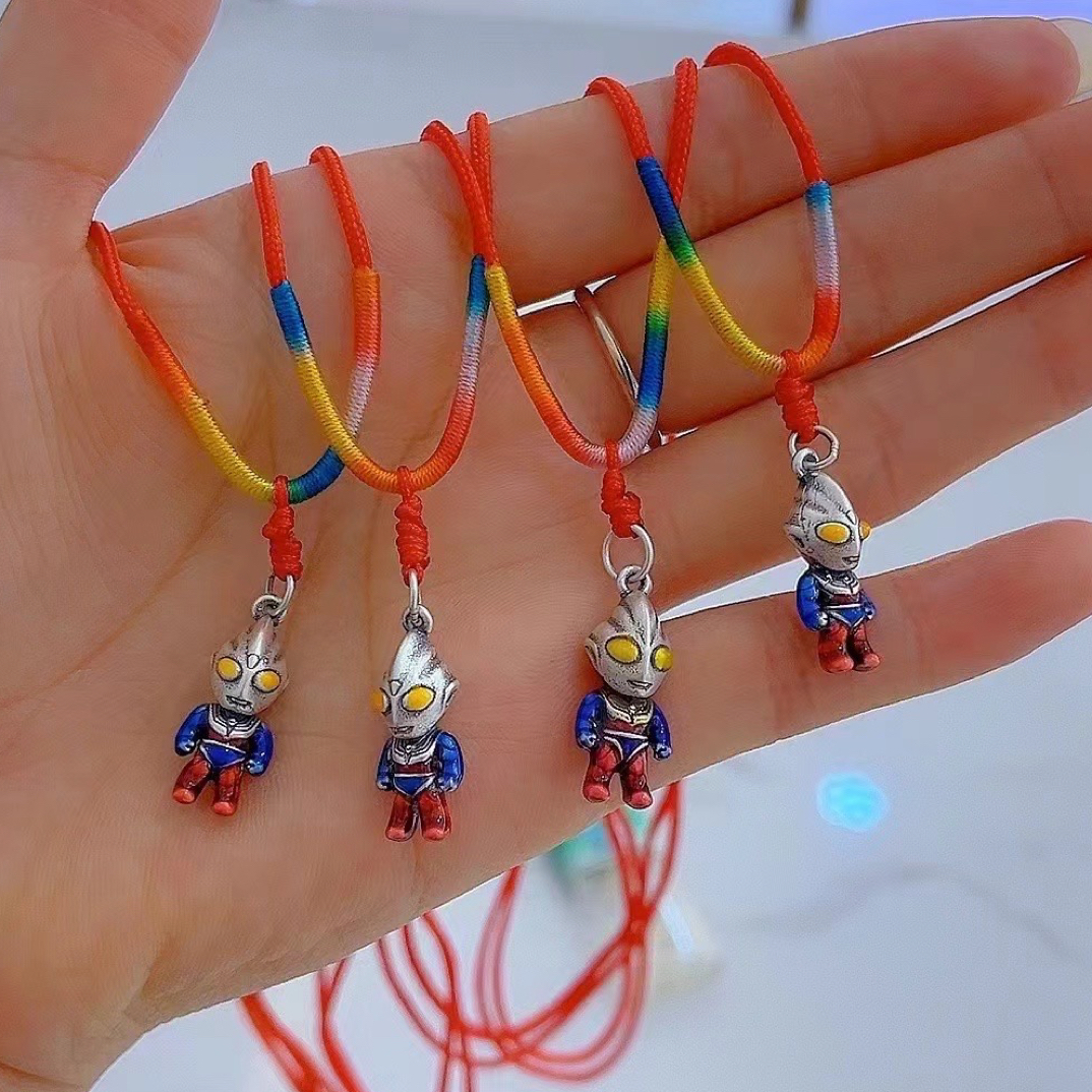 吊坠足银 足银990奥特曼吊坠（带绳子）