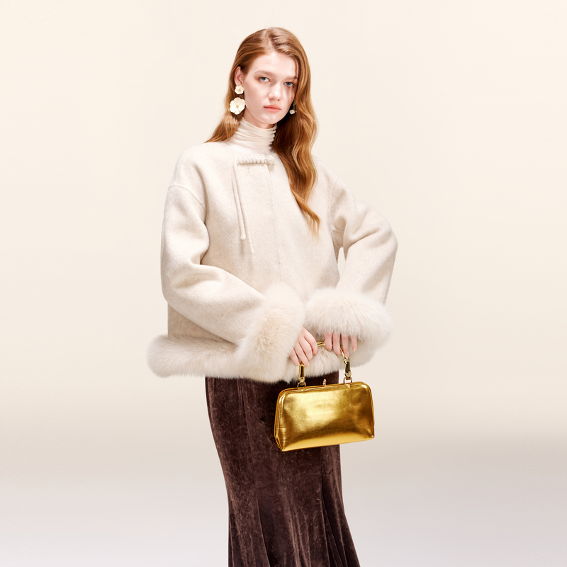 miss COCOON中式呢大衣羊毛毛呢外套0178