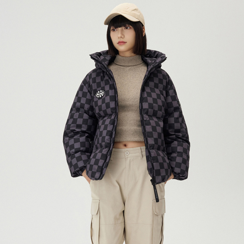 羽绒服女款高端女冬装情侣款短款90白鸭绒时尚韩版加厚冬季保暖
