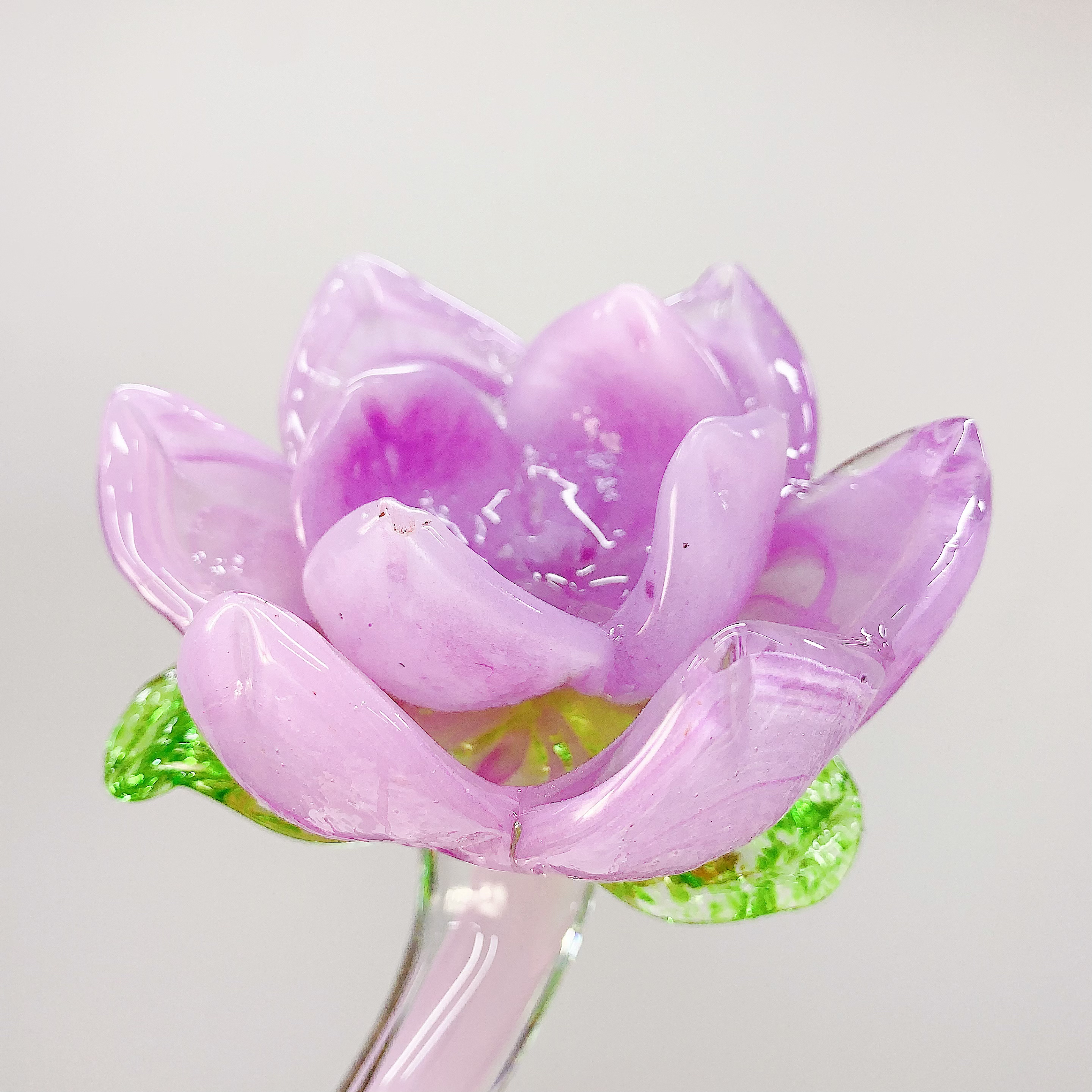 客厅纯手工制作网红琉璃花永生花创意摆件高端玻璃大气轻奢摆件花