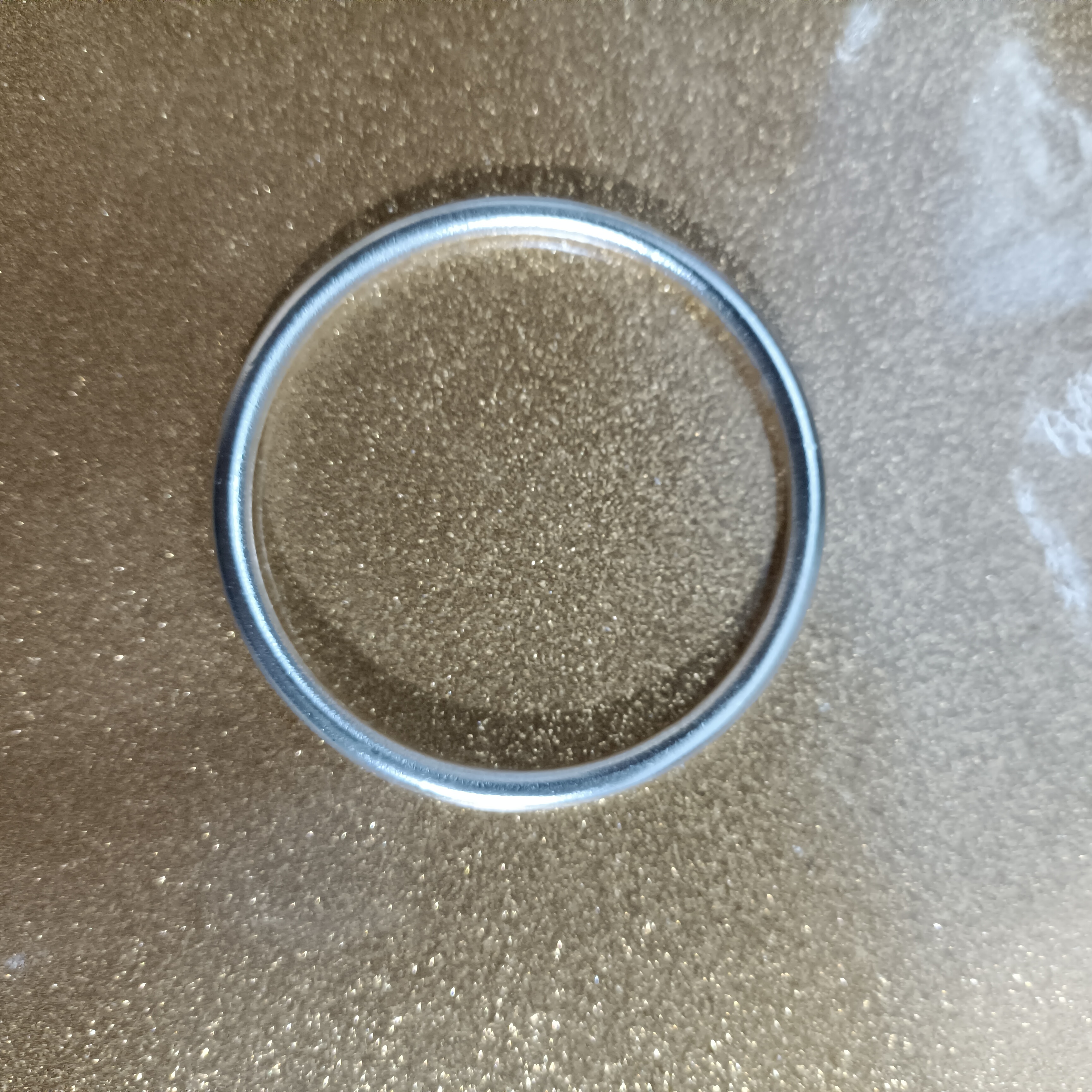 足银手镯 素款百搭素圈光面手镯简约时尚亮面复古手工实心镯子