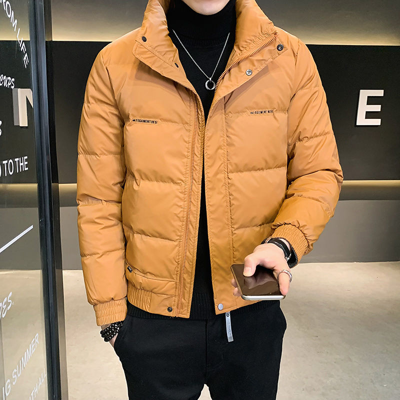 高梵冬季男装羽绒服2023年新款潮牌时尚轻薄保暖冬装立领加厚男士