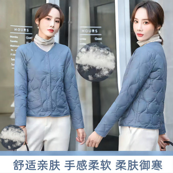 高梵2023新款轻薄白鸭绒羽绒服内胆女士短款亲肤柔软时尚保暖秋冬