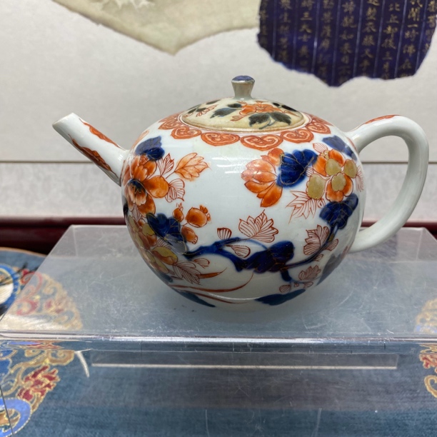 清康熙青花矾红描金执壶39/古玩/收藏/KC20241107008