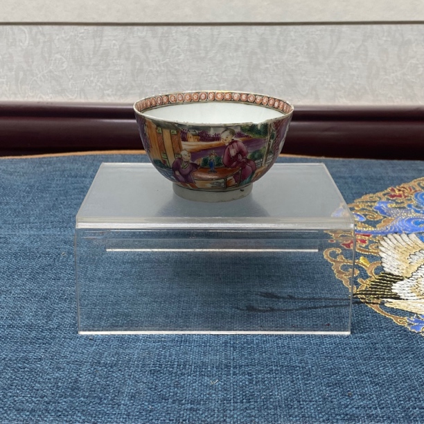 清乾隆广彩人物故事茶杯10，KC202310301459