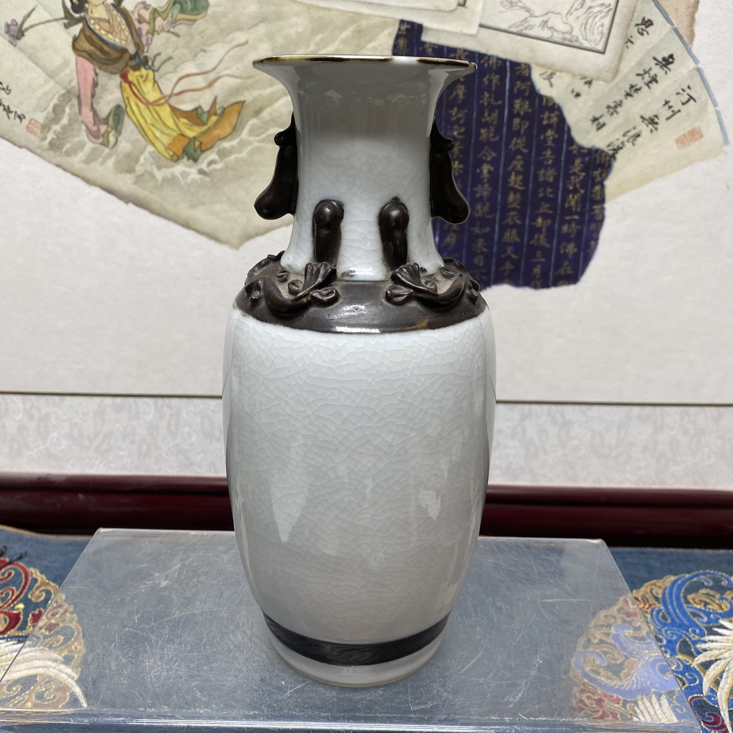 民国螭龙哥釉瓶4/收藏/古玩/KC20241108002