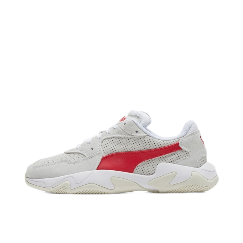 PUMA/彪马 STORM STREET 舒适厚底 复古休闲老爹鞋 男女同款 白红