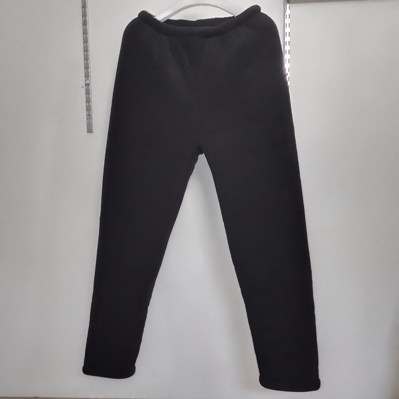 黑色海豚絾保暖加絾加厚特厚家居服可外穿百搭男女同款裤棉裤