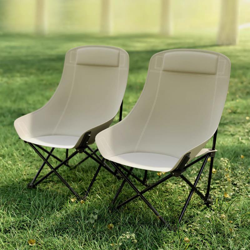 【小扬哥推荐】户外折叠椅子高背月亮椅便携加高蝴蝶椅躺椅露营野