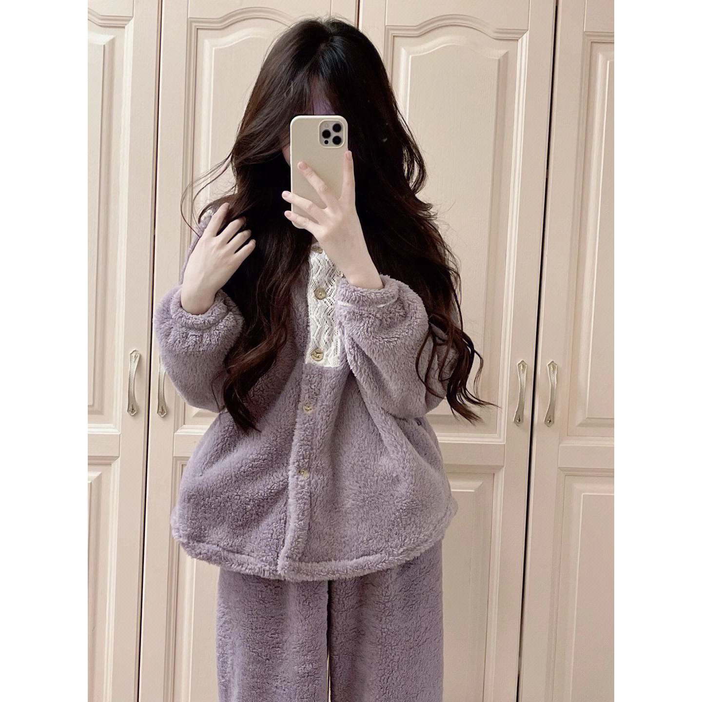 珊瑚绒睡衣女士加绒加厚冬季2023新款长袖高颜值可外穿家居服睡衣