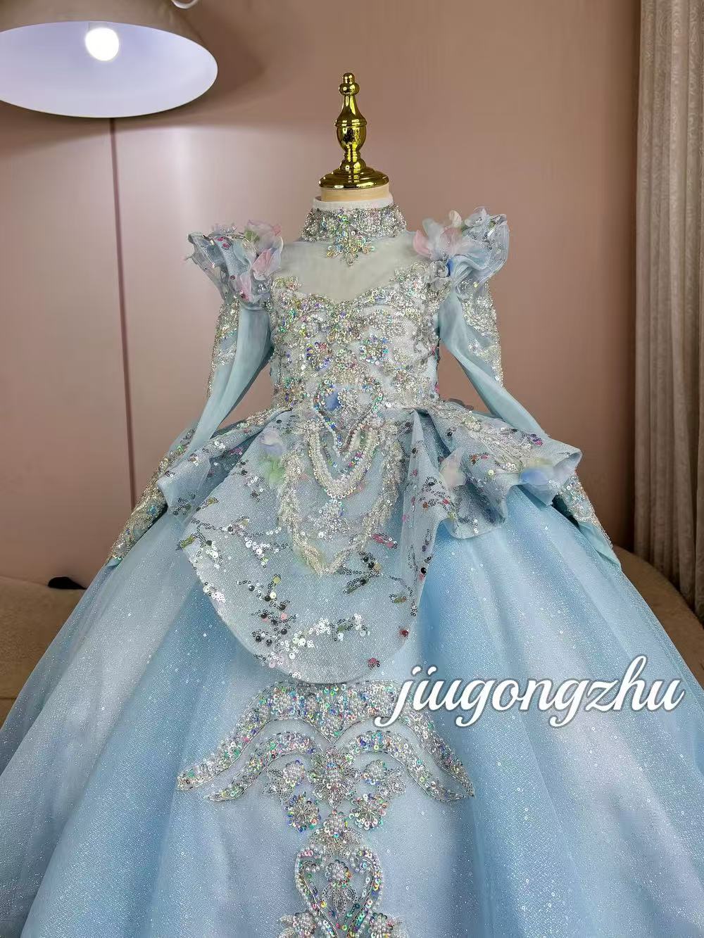 【缤纷圆舞曲】女童主持人晚礼服钢琴演出服儿童公主裙生日宴