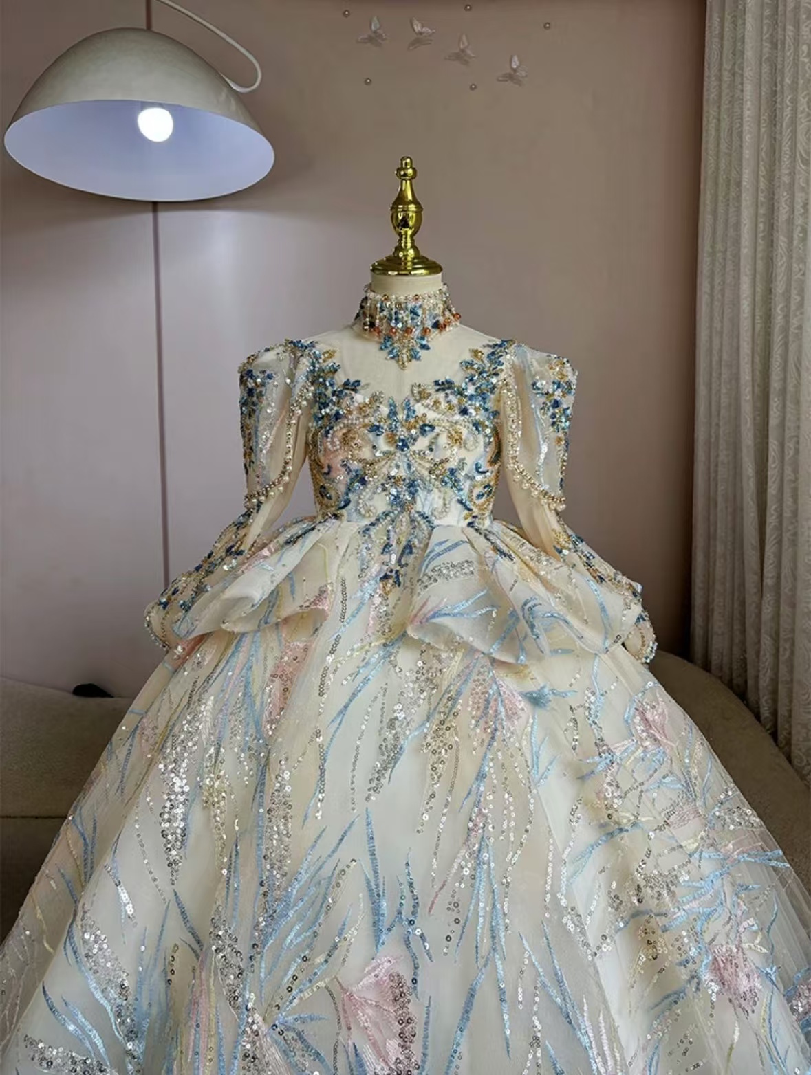 【凤舞霓裳】儿童晚礼服轻奢高端走秀裙女童主持人钢琴演奏高级