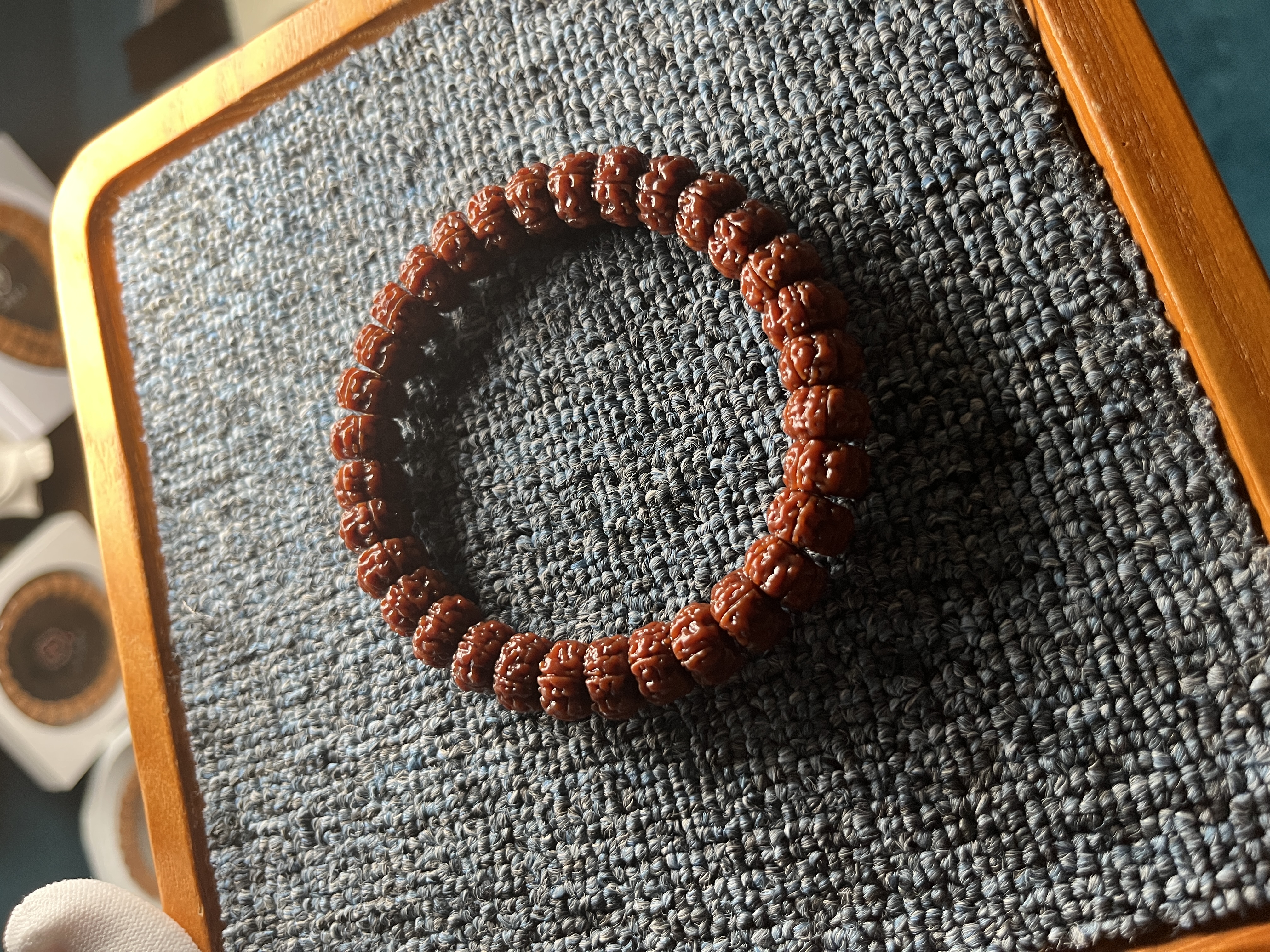 纯手工倒角极限弧·纯一代老树王规圆小金刚手串单圈 金刚菩提