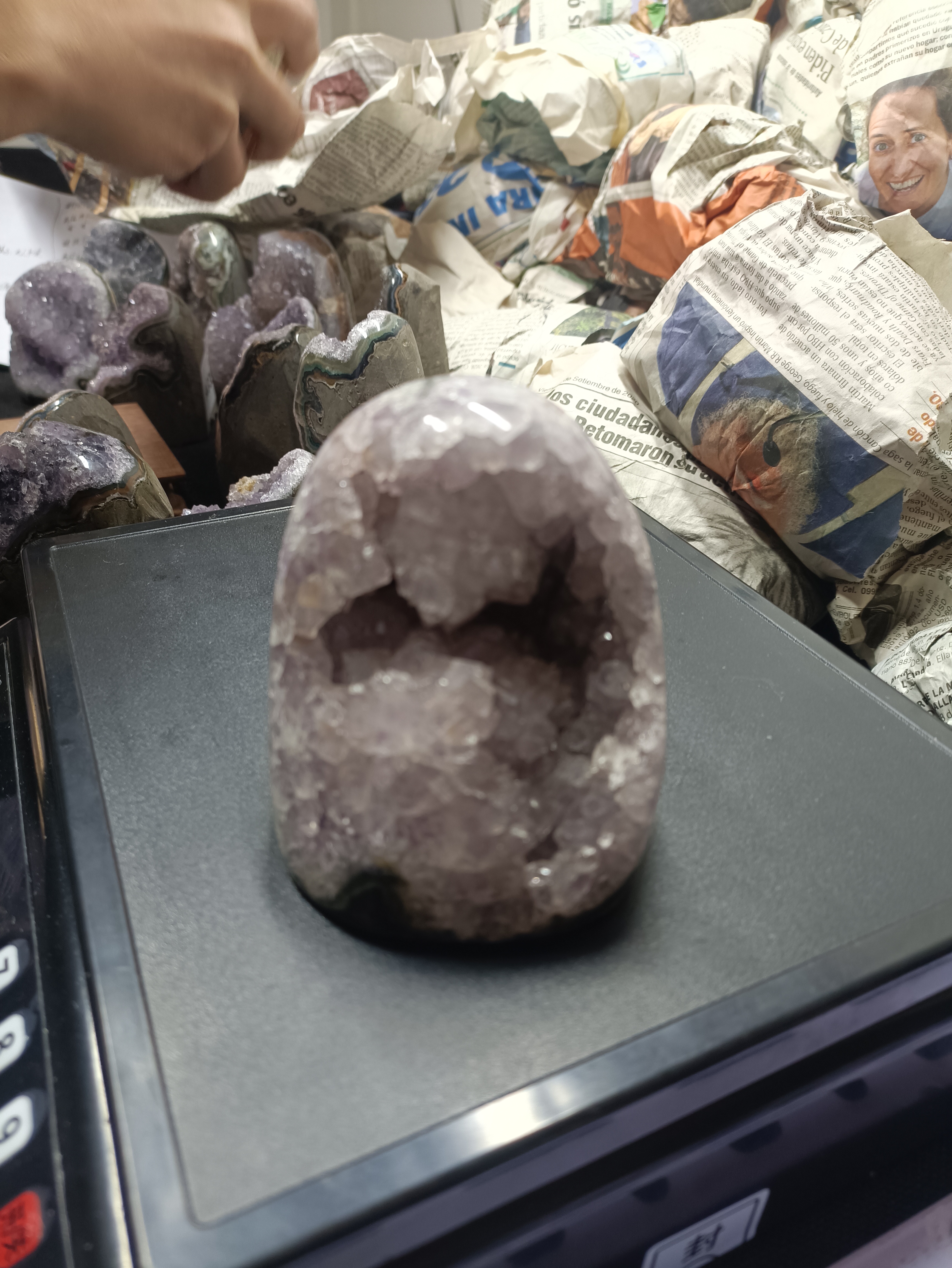 A041天然水晶晶镇摆件