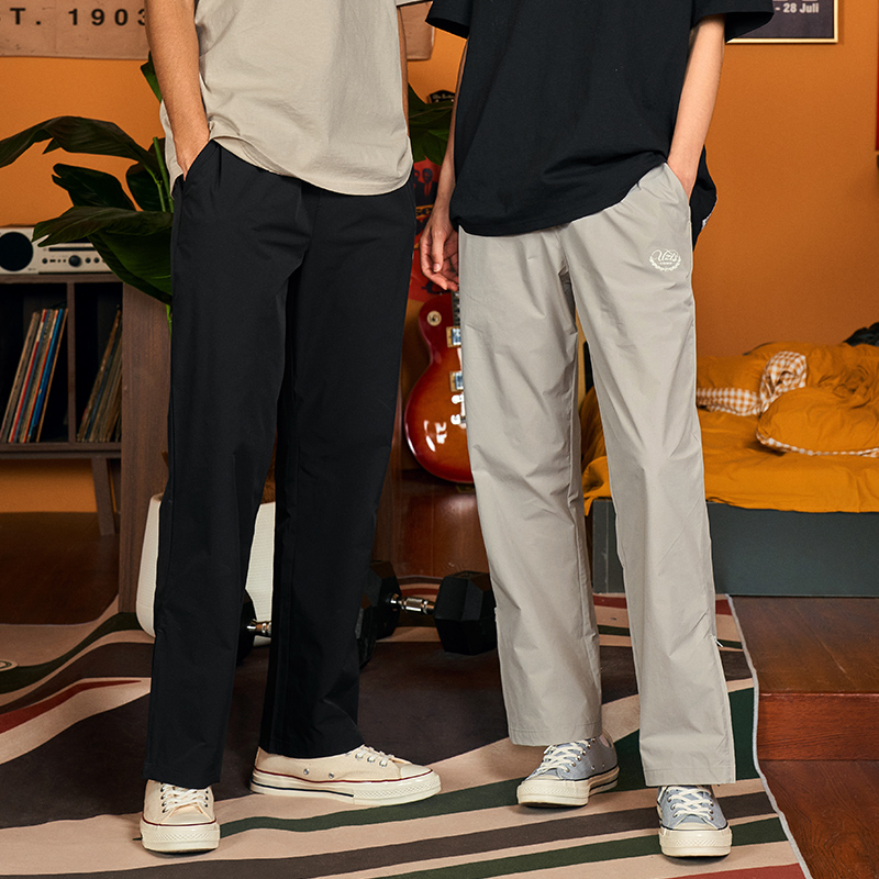 有志者UZIS头文字D美式运动长裤男休闲宽松篮球训练梭织直筒裤子