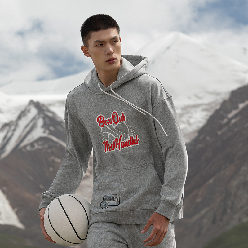 有志者UZIS封锁MAX%运动卫衣秋装美式篮球训练上衣潮流印花套头衫