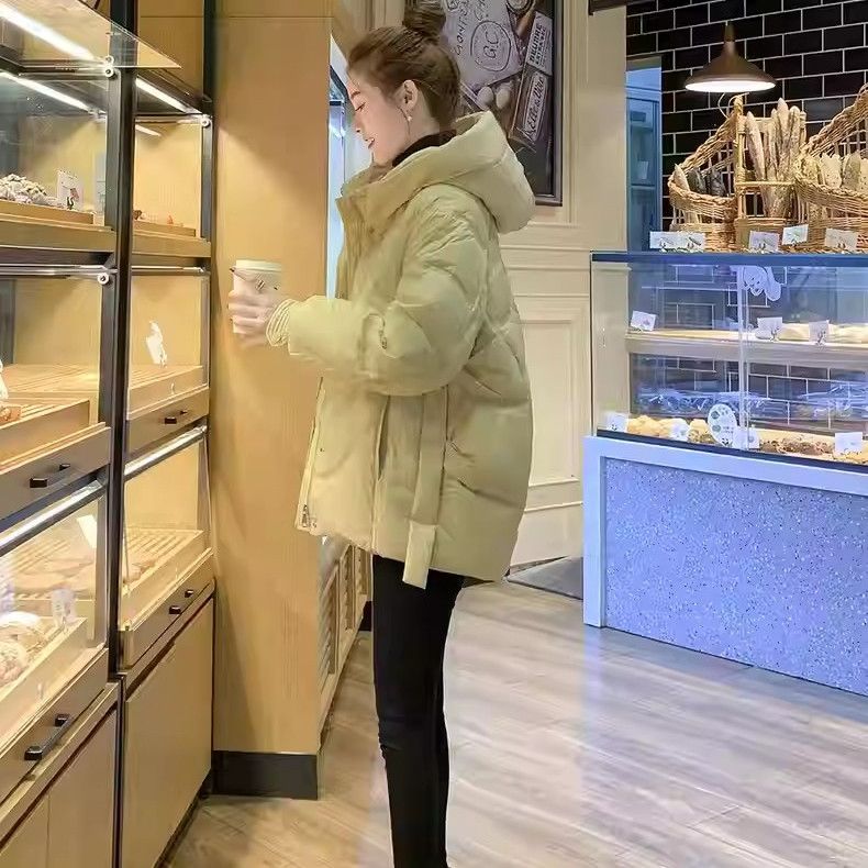清廷心羽绒服女短款冬季新款韩版时尚宽松显瘦小个子保暖连帽外绒