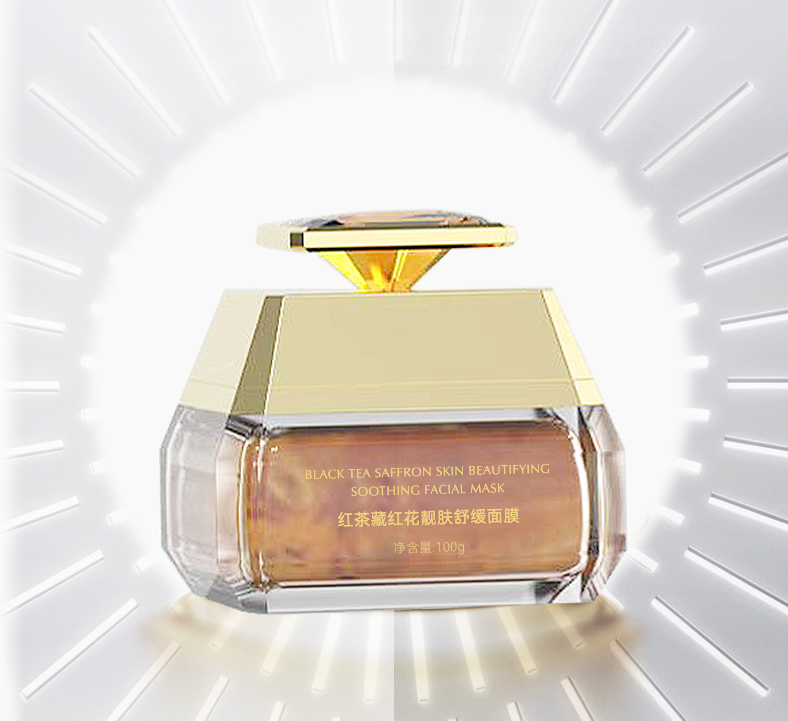 安·罗拉红茶藏红花靓肤舒缓面膜水润亮肤