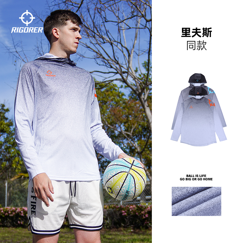 【里弗斯同款】准者连帽运动卫衣套头衫投篮篮球服比赛训练长袖T恤
