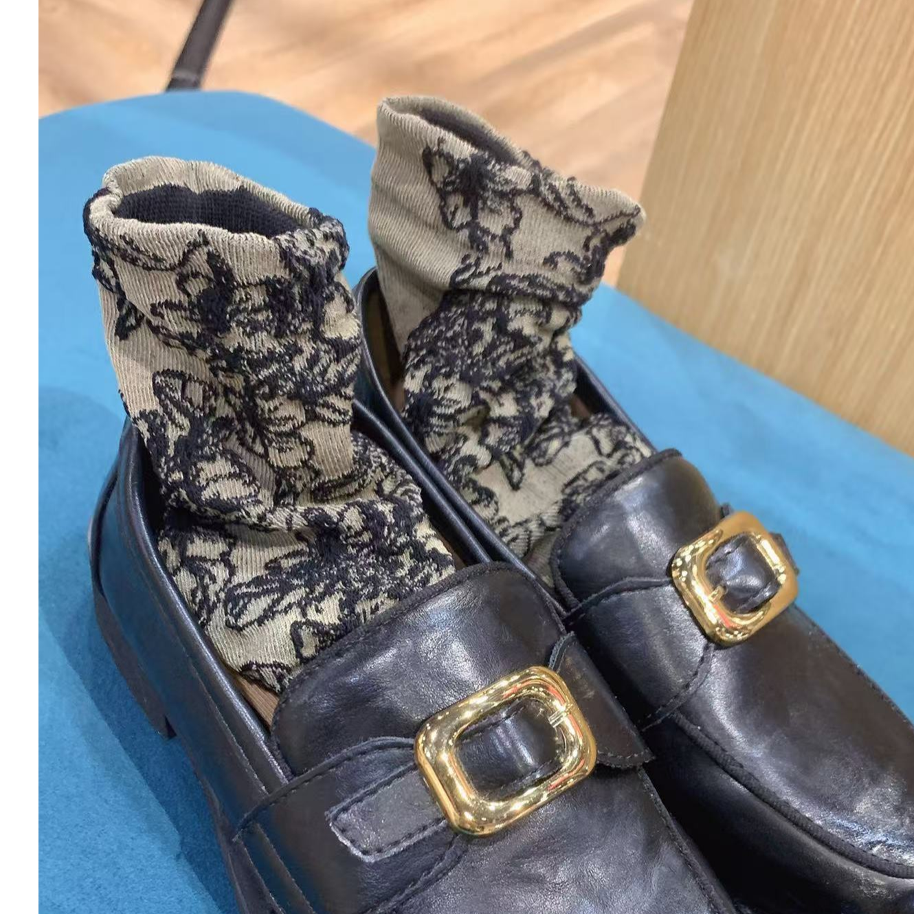 三弗粉丝专享黑色福利套装百搭女款女士皮鞋时装休闲秋冬冬季复古