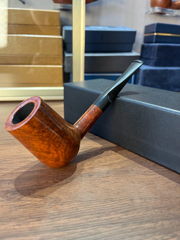 丹麦《拉森》 精选平A时期石楠木烟斗 光面烟囱长腿