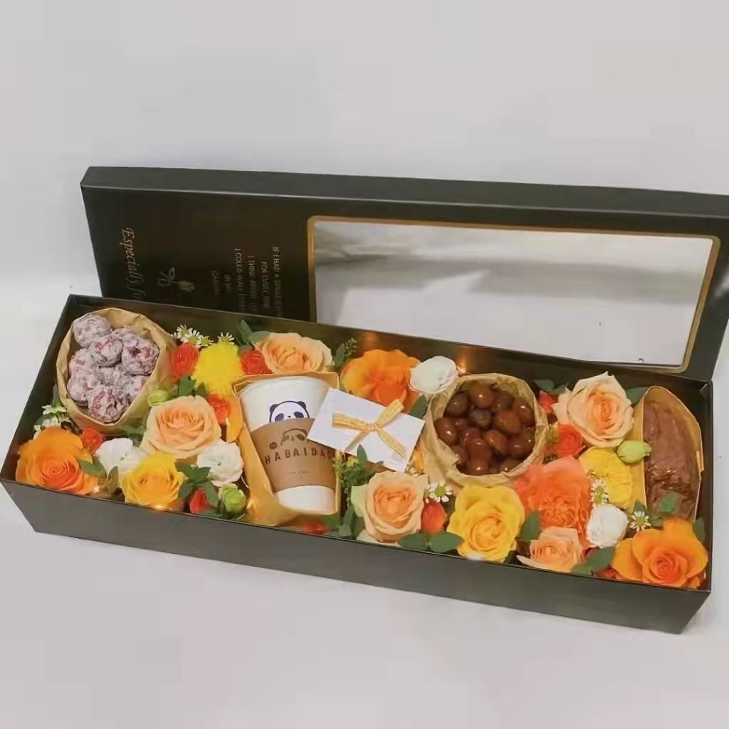 【入冬四件套】冬日惊喜礼物鲜花零食礼盒生日礼物冬至花束送女友送闺蜜奶茶随机小时达同城配送