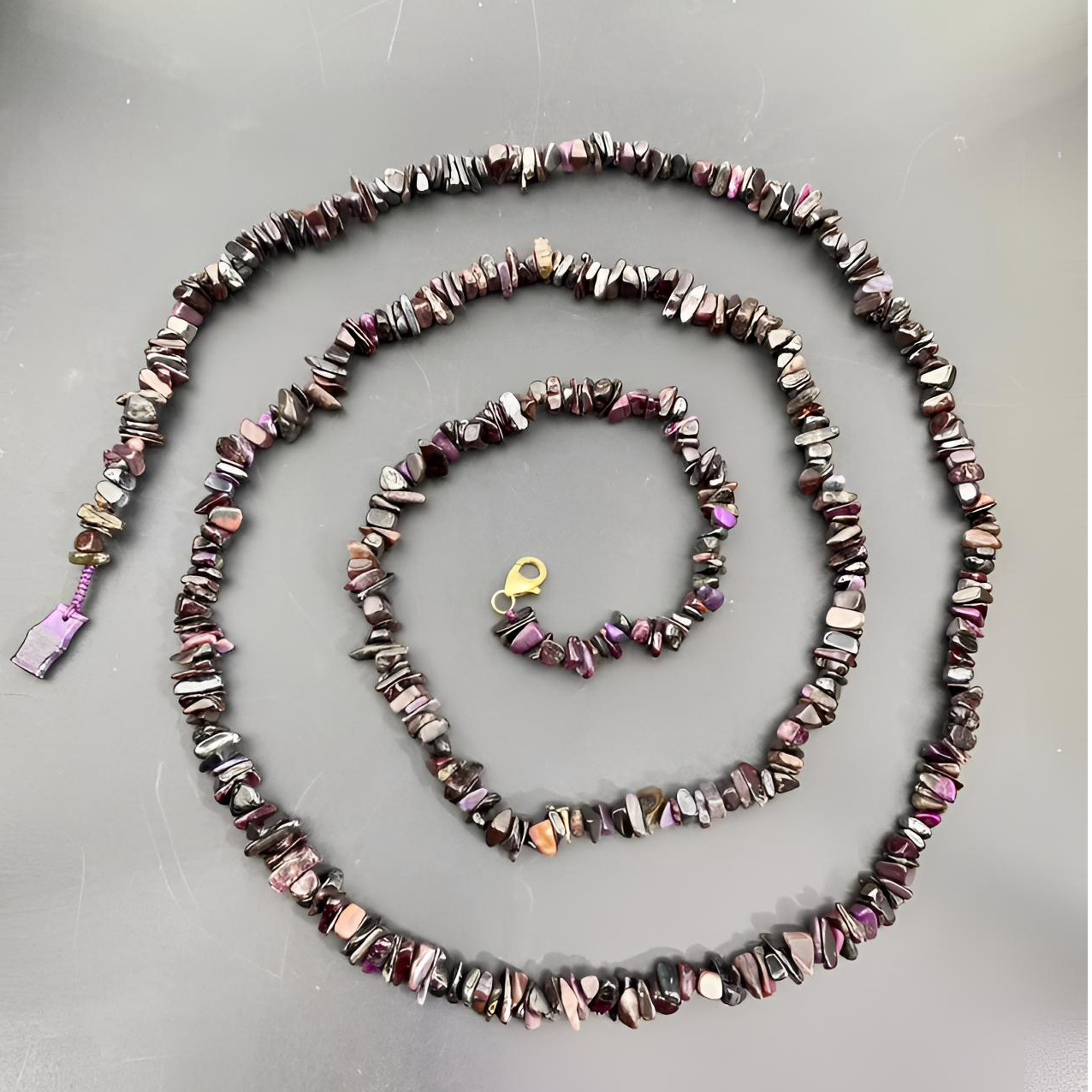 【碎碎平安】舒俱来老油料碎石腰链素圈/A010/  卡5.0mm 多样性发一