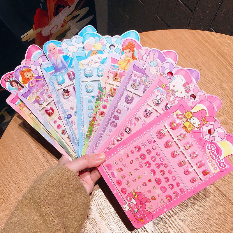 7691儿童指甲贴美甲甲片贴纸5个