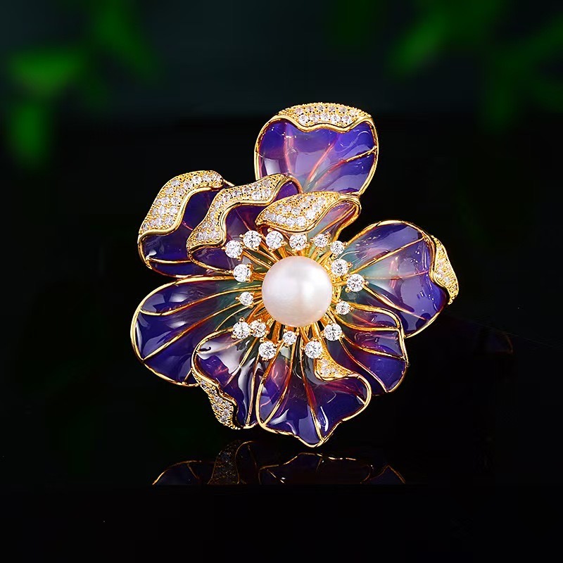 合金胸针 【国风牡丹】简约百搭精致优雅高档春夏时尚胸针5020